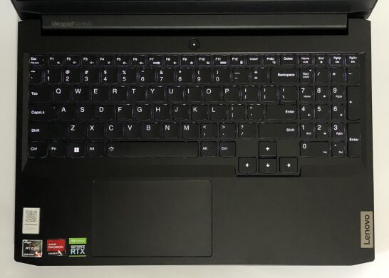 Ігровий ноутбук Lenovo IdeaPad Gaming 3 15ACH6 / 15.6" (1920x1080) IPS / AMD Ryzen 5 5600H (6 (12) ядер по 3.3 - 4.2 GHz) / 16 GB DDR4 / 256 GB SSD NVMe + 480 GB SSD / nVidia GeForce RTX 3050 Ti, 4 GB GDDR6, 128-bit / WebCam / Win 10 Home