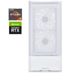 Ігровий ПК Lian Li Lancool 207 White Tower / AMD Ryzen 7 7700X (8 (16) ядер по 4.5 - 5.4 GHz) / 32 GB DDR5 / 1000 GB SSD / nVidia GeForce RTX 4070 Ti, 12 GB GDDR6, 192-bit / 750W / Win 11