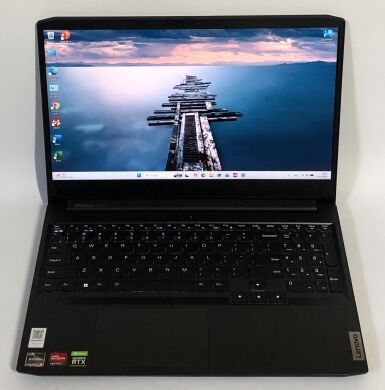 Ігровий ноутбук Lenovo IdeaPad Gaming 3 15ACH6 / 15.6" (1920x1080) IPS / AMD Ryzen 5 5600H (6 (12) ядер по 3.3 - 4.2 GHz) / 16 GB DDR4 / 256 GB SSD NVMe + 480 GB SSD / nVidia GeForce RTX 3050 Ti, 4 GB GDDR6, 128-bit / WebCam / Win 10 Home