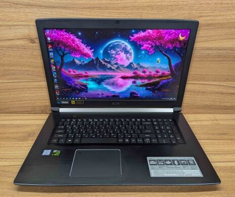 Игровой ноутбук Acer Aspire 7 A717-72G / 17.3" (1920x1080) IPS / Intel Core i7-8750H (6 (12) ядер по 2.2 - 4.1 GHz) / 16 GB DDR4 / 512 GB SSD / nVidia GeForce GTX 1060, 6 GB GDDR5, 192-bit / WebCam / Windows 10