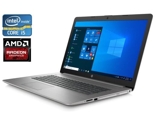 Игровой ноутбук HP ProBook 470 G7 / 17.3" (1920x1080) IPS / Intel Core i5-10210U (4 (8) ядра по 1.6 - 4.2 GHz) / 8 GB DDR4 / 256 GB SSD / AMD Radeon 530, 2 GB GDDR5, 64-bit / WebCam / DVD-ROM / Win 10 Pro