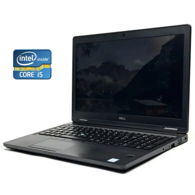 Ноутбук Б-класс Dell Latitude 5580 / 15.6" (1920x1080) IPS / Intel Core i5-6300U (2 (4) ядра по 2.4 - 3.0 GHz) / 8 GB DDR4 / 256 GB SSD / Intel HD Graphics 520 / WebCam / Win 10 Pro