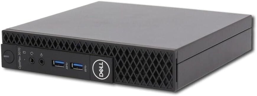 Неттоп Dell OptiPlex 3070 Micro USFF / Intel Core i5-9500T (6 ядер по 2.2 - 3.7 GHz) / 8 GB DDR4 / 256 GB SSD / Intel UHD Graphics 630