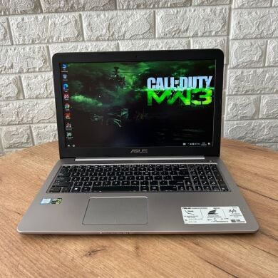 Ігровий ноутбук Б-клас Asus K501UX / 15.6" (3840x2160) IPS / Intel Core i7-6500U (2 (4) ядра по 2.5 - 3.1 GHz) / 16 GB DDR3 / 256 GB SSD / nVidia GeForce GTX 950M, 2 GB GDDR3, 128-bit / WebCam