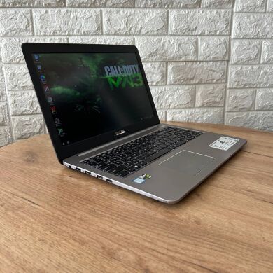 Ігровий ноутбук Б-клас Asus K501UX / 15.6" (3840x2160) IPS / Intel Core i7-6500U (2 (4) ядра по 2.5 - 3.1 GHz) / 16 GB DDR3 / 256 GB SSD / nVidia GeForce GTX 950M, 2 GB GDDR3, 128-bit / WebCam