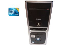 ПК Delux Bravo Tower / Intel Core 2 Quad Q8300 (4 ядра по 2.5 GHz) / 4 GB DDR3 / 128 GB SSD + 500 GB HDD / Intel GMA X4500 / 350W