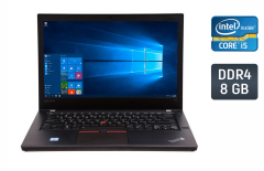 Ультрабук Б-класс Lenovo ThinkPad T470 / 14" (1920x1080) IPS / Intel Core i5-6300U (2 (4) ядра по 2.4 - 3.0 GHz) / 8 GB DDR4 / 256 GB SSD / Intel HD Graphics 520 / WebCam / Fingerprint / Windows 10