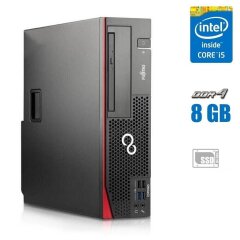 Компьютер Fujitsu Esprimo D757 SFF / Intel Core i5-6600 (4 ядра по 3.3 - 3.9 GHz) / 8 GB DDR4 / 240 GB SSD / Intel HD Graphics 530 