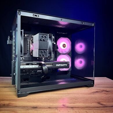 Збірка під замовлення: новий ігровий ПК Gamdias Aura GC10M ARGB Black Tower / AMD Ryzen 5 5600 (6 (12) ядер по 3.5 - 4.4 GHz) / 16 GB DDR4 / 1000 GB SSD M.2 / nVidia GeForce RTX 5060, 8 GB GDDR7, 128-bit / 650W