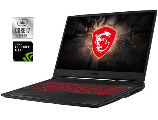 Игровой ноутбук MSI GL75 Leopard 10SDK / 17.3" (1920x1080) IPS / Intel Core i7-10750H (6 (12) ядер по 2.6 - 5.0 GHz) / 16 GB DDR4 / 512 GB SSD / nVidia GeForce GTX 1660 Ti, 6 GB GDDR6, 192-bit / WebCam Игровой ноутбук MSI GL75 Leopard 10SDK / 17.3" (1920x1080) IPS / Intel Core i7-10750H (6 (12) ядер по 2.6 - 5.0 GHz) / 16 GB DDR4 / 512 GB SSD / nVidia GeForce GTX 1660 Ti, 6 GB GDDR6, 192-bit / WebCam