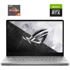 Игровой ноутбук Б-класс Asus ROG Zephyrus G14 GA401QM / 14" (1920x1080) IPS / AMD Ryzen 9 5900HS (8 (16) ядер по 3.0 - 4.6 GHz) / 16 GB DDR4 / 512 GB SSD NVMe / nVidia GeForce RTX 3060, 6 GB GDDR6, 192-bit