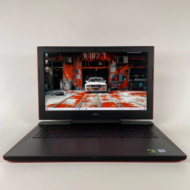 Игровой ноутбук Б-класс Dell Inspiron 7577 / 15.6" (1920x1080) IPS / Intel Core i7-7700HQ (4 (8) ядра по 2.8 - 3.8 GHz) / 16 GB DDR4 / 500 GB SSD / nVidia GeForce GTX 1060 Max-Q, 6 GB GDDR5, 192-bit / WebCam Игровой ноутбук Б-класс Dell Inspiron 7577 / 15.6" (1920x1080) IPS / Intel Core i7-7700HQ (4 (8) ядра по 2.8 - 3.8 GHz) / 16 GB DDR4 / 500 GB SSD / nVidia GeForce GTX 1060 Max-Q, 6 GB GDDR5, 192-bit / WebCam