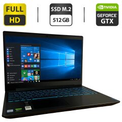 Игровой ноутбук Lenovo IdeaPad L340-15IRH Gaming / 15.6" (1920x1080) IPS / Intel Core i5-9300HF (4 (8) ядра по 2.4 - 4.1 GHz) / 16 GB DDR4 / 512 GB SSD M.2 / nVidia GeForce GTX 1050, 3 GB GDDR5, 96-bit / WebCam / HDMI