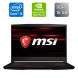 Ігровий ноутбук MSI GF63 Thin 11SC / 15.6" (1920x1080) IPS / Intel Core i5-11400H (6 (12) ядер по 2.7 - 4.5 GHz) / 16 GB DDR4 / 512 GB SSD / nVidia GeForce GTX 1650 Max-Q, 4 GB GDDR5, 128-bit / WebCam / HDMI купити