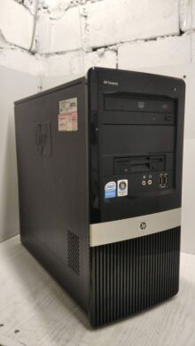 Комп'ютер HP Compaq dx2400 Tower / Intel Core 2 Quad Q6600 (4 ядра по 2.4 GHz) / 4 GB DDR2 / 320 GB HDD / Intel GMA 3100 Graphics / DVD-ROM 