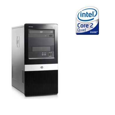 Компьютер HP Compaq dx2400 Tower / Intel Core 2 Quad Q6600 (4 ядра по 2.4 GHz) / 4 GB DDR2 / 320 GB HDD / Intel GMA 3100 Graphics / DVD-ROM 