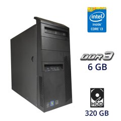 Компьютер Lenovo ThinkCentre M83 Tower / Intel Core i3-4130 (2 (4) ядра по 3.4 GHz) / 6 GB DDR3 / 320 GB HDD