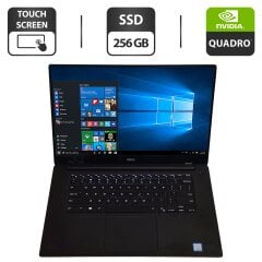Мобільна робоча станція Б-клас Dell Precision 5520 / 15.6" (3840x2160) IPS Touch / Intel Core i7-7820HQ (4 (8) ядра по 2.9 - 3.9 GHz) / 16 GB DDR4 / 256 GB SSD / nVidia Quadro M1200, 4 GB GDDR5, 128-bit / WebCam