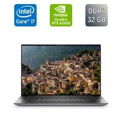 Мобильная рабочая станция Б-класс Dell Precision 5560 / 15.6" (1920x1200) IPS / Intel Core i7-11800H (8 (16) ядер по 2.3 - 4.6 GHz) / 32 GB DDR4 / 512 GB SSD / nVidia Quadro RTX A2000, 4 GB GDDR6, 192-bit / TouchID / Windows 11