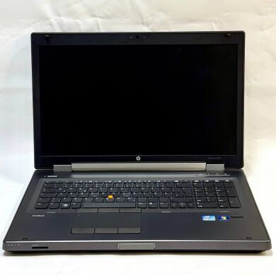Мобильная рабочая станция Б-класс HP EliteBook 8760w / 17.3" (1600x900) TN / Intel Core i7-2620M (2 (4) ядра по 2.7 - 3.4 GHz) / 8 GB DDR3 / 120 GB SSD + 500 GB HDD / AMD FirePro M5950, 1 GB GDDR5, 128-bit / WebCam / Windows 10 Pro