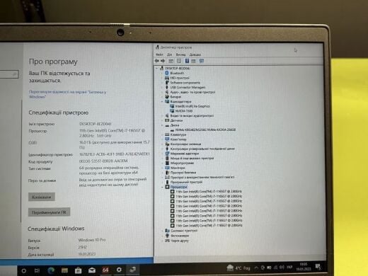 Мобільна робоча станція Dell Precision 3560 / 15.6" (1920x1080) IPS / Intel Core i7-1165G7 (4 (8) ядра по 2.8 - 4.7 GHz) / 16 GB DDR4 / 256 GB SSD M.2 / nVidia Quadro T500, 2 GB GDDR5, 64-bit / WebCam