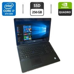 Мобильная рабочая станция Dell Precision 7520 / 15.6" (1920x1080) TN / Intel Core i7-6820HQ (4 (8) ядра по 2.7 - 3.6 GHz) / 16 GB DDR4 / 256 GB SSD / nVidia Quadro M1200, 4 GB GDDR5, 128-bit / WebCam