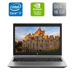 Мобильная рабочая станция HP ZBook 15 G5 / 15.6" (1920x1080) IPS / Intel Core i7-8850H (6 (12) ядра по 2.6 - 4.3 GHz) / 16 GB DDR4 / 256 GB SSD / nVidia Quadro P1000, 4 GB GDDR5, 256-bit / WebCam / Fingerprint