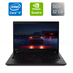 Мобильная рабочая станция Lenovo ThinkPad P43s / 14" (1920x1080) IPS / Intel Core i7-8665U (4 (8) ядра по 1.9 - 4.8 GHz) / 32 GB DDR4 / 1000 GB SSD / nVidia Quadro P520, 2 GB GDDR5, 64-bit / WebCam / HDMI / Windows 10
