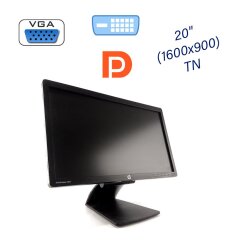 Монитор HP EliteDisplay E201 / 20" (1600x900) TN / 1x VGA, 1x DVI, 1x DP, 1x USB-Hub