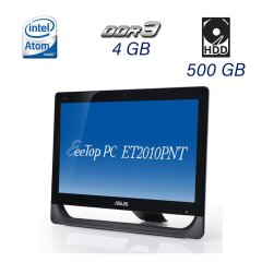 Моноблок Asus EeeTop PC ET2010PNT / 20" (1600x900) TN / Intel Atom D510 (2 (4) ядра по 1.66 GHz) / 4 GB DDR3 / 500 GB HDD / Windows 7 Home LIC