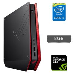 Неттоп Asus ROG GR8 USFF / Intel Core i7-4510U (2 (4) ядра по 2.0 - 3.1 GHz) / 8 GB DDR3 / 250 GB SSD / nVidia GeForce GTX 750 Ti, 2 GB GDDR5, 128-bit / HDMI / DisplayPort + Блок живлення