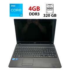 Ноутбук Acer 5742g / 15.6" (1366x768) TN / Intel Core i3-370M (2 (4) ядра по 2.4 GHz) / 4 GB DDR3 / 320 GB HDD / AMD Mobility Radeon HD 5000М / WebCam