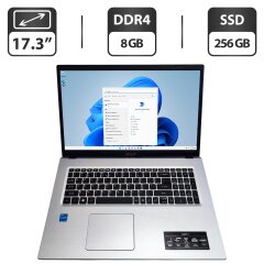 Ноутбук Acer Aspire A317-53 / 17.3" (1600x900) TN / Intel Core i3-1115G4 (2 (4) ядра по 4.1 GHz) / 8 GB DDR4 / 256 GB SSD / Intel UHD Graphics / WebCam