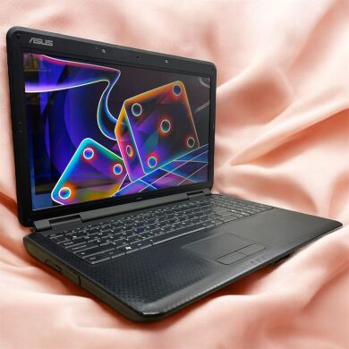 Ноутбук Asus K50C / 15.6" (1366x768) TN / Intel Celeron 220 (1 ядра по 1.2 GHz) / 4 GB DDR2 / 120 GB SSD / SIS Mirage 3 Graphics / WebCam / Без АКБ
