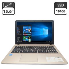Ноутбук Asus X541S / 15.6" (1366x768) TN / Intel Pentium N4200 (4 ядра по 1.1 - 2.5 GHz) / 4 GB DDR3 / 120 GB SSD / Intel HD Graphics 505 / WebCam