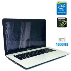 Ноутбук Asus X750 / 17.3" (1600x900) TN / Intel Pentium N3700 (4 ядра по 1.6 - 2.4 GHz) / 4 GB DDR3 / 1000 GB HDD / nVidia Geforce 920M, 2 GB DDR3, 64-bit / WebCam 