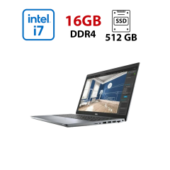 Ноутбук Б-клас Dell Precision 3560 / 15.6" (1366x768) TN / Intel Core i7-1185G7 (4 (8) ядра по 1.2 - 4.8 GHz) / 16 GB DDR4 / 512 GB SSD / nVidia Quadro T500, 2 GB GDDR6, 64-bit / WebCam
