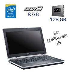 Ноутбук Dell E6430 / 14" (1366x768) TN / Intel Core i7-3520M (2 (4) ядра по 2.9 - 3.6 GHz) / 8 GB DDR3 / 128 GB SSD / WebCam