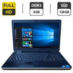Ноутбук Dell Latitude E6540 / 15.6" (1920x1080) TN / Intel Core i5-4300M (2 (4) ядра по 2.6 - 3.3 GHz) / 8 GB DDR3 / 128 GB SSD / Intel HD Graphics 4600 / WebCam
