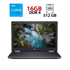 Ноутбук Dell Precision 7530 / 15.6" (1920x1080) IPS / Intel Core i5-8300H (4 (8) ядра по 2.3 - 4.0 GHz) / 16 GB DDR4 / 512GB SSD / Intel UHD Graphics 630 / WebCam