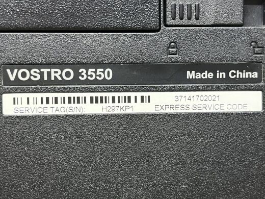 Ноутбук Dell Vostro 3550 / 15.6" (1366x768) TN / Intel Core i5-2520M (2 (4) ядра по 2.5 - 3.2 GHz) / 8 GB DDR3 / 500 GB HDD / AMD Radeon HD 6600M, 1 GB DDR3, 128-bit / WebCam / Акб не работает Ноутбук Dell Vostro 3550 / 15.6" (1366x768) TN / Intel Core i5-2520M (2 (4) ядра по 2.5 - 3.2 GHz) / 8 GB DDR3 / 500 GB HDD / AMD Radeon HD 6600M, 1 GB DDR3, 128-bit / WebCam / Акб не работает