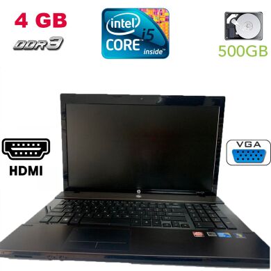 Ноутбук HP 4720s / 17.3' (1600x900) TN / Intel Core i5-460M (2 (4) ядра по 2.53-2.8GHz) / 4GB DDR3 / 500GB HDD / AMD Radeon HD 6370M 1GB / DVD