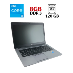 Ноутбук HP EliteBook 840 G2 / 14" (1366x768) TN / Intel Core i5-5200U (2 (4) ядра по 2.2 - 2.7 GHz) / 8 GB DDR3 / 120 GB SSD / Intel HD Graphics 5500 / WebCam