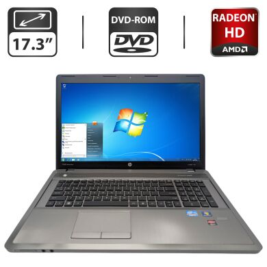 Ноутбук HP ProBook 4740s / 17.3" (1600x900) TN / Intel Core i5-2450M (2 (4) ядра по 2.5 - 3.1 GHz) / 8 GB DDR3 / 750 GB HDD / AMD Radeon HD 7650M, 2 GB GDDR3, 128-bit / WebCam