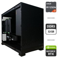 Новий ігровий ПК Jonsbo D32 Pro Black Tower / AMD Ryzen 7 9700X (8 (16) ядер по 3.8 - 5.5 GHz) / 32 GB DDR5 / 1000 GB SSD M.2 / nVidia GeForce RTX 5070, 12 GB GDDR7, 192-bit / 850W