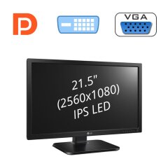 Новий монітор LG IPS 22MB37 / 21.5" (2560x1080) IPS LED / 1x DP, 1x DVI, 1x VGA / Вбудовані колонки 2x 5W