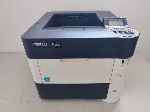 Принтер Kyocera Ecosys FS-4300DN / Лазерная монохромная печать / 1200x1200 dpi / A4 / 60 стр/мин / USB, Ethernet / Дуплекс / Кабели в комплекте