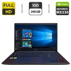 Ультрабук Acer Aspire 3 A315 / 15.6" (1920x1080) TN / Intel Core i3-1005G1 (2 (4) ядра по 2.1 - 3.4 GHz) / 8 GB DDR4 / 240 GB SSD / nVidia GeForce MX330, 2 GB GDDR5, 64-bit / WebCam / HDMI