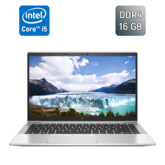 Ультрабук Б-класс HP EliteBook 840 G8 / 14" (1920x1080) IPS / Intel Core i5-1135G7 (4 (8) ядра по 2.4 - 4.2 GHz) / 16 GB DDR4 / 256 GB SSD / Intel Iris Xe Graphics / TouchID / WebCam