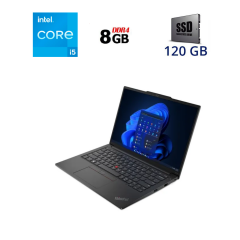 Ультрабук Б-класс Lenovo ThinkPad E14 Gen 5 / 14" (1920x1080) IPS / Intel Core i5-1335U (10 (12) ядер по 3.4 - 4.6 GHz) / 8 GB DDR4 / 256 GB SSD / Intel Iris Xe Graphics / WebCam / New АКБ / Windows 11